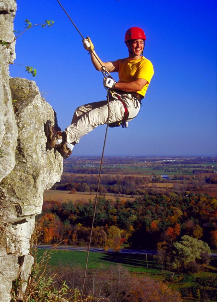 Rock climbing on the Niagara Escarpment, Ministry of Tourism